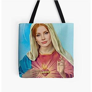 i believe in jessica chastain All Over Print Tote Bag