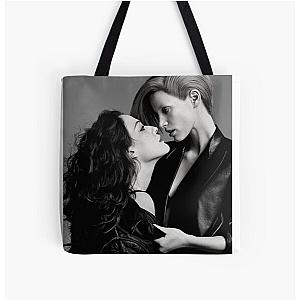 kat dennings and jessica chastain All Over Print Tote Bag