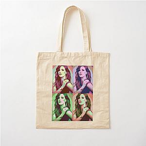 Jessica Chastain Pop Art Cotton Tote Bag