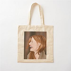 Jessica Chastain Portrait Cotton Tote Bag