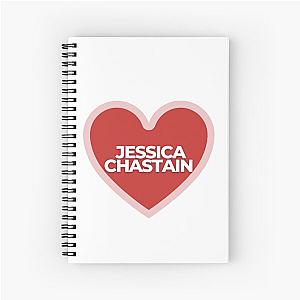 I Heart Jessica Chastain Spiral Notebook