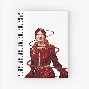 Jessica Chastain  RED Spiral Notebook