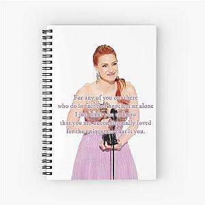 Jessica Chastain - Uniquely Loved  Spiral Notebook