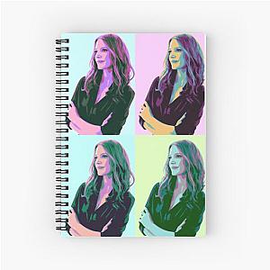 Jessica Chastain Pop Art Spiral Notebook