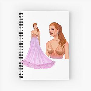 jessica chastain oscars 2022 Spiral Notebook