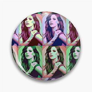 Jessica Chastain Pop Art Pin