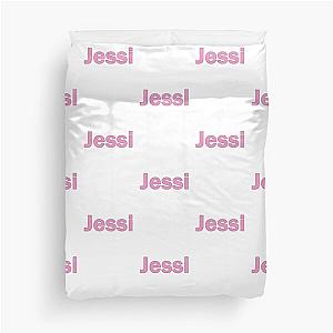 Jessi pink name personalised lettering text Duvet Cover