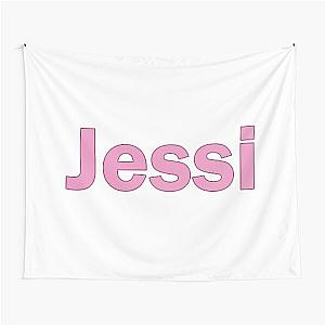 Jessi pink name personalised lettering text Tapestry