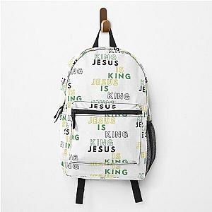 Jesus Is King Backpacks - Jesus is KING Tshirt | Black, Green, and Gold  Backpack RB0309