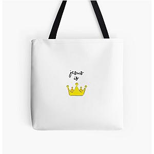 Jesus Is King Bags - jesus is king sticker  All Over Print Tote Bag RB0309