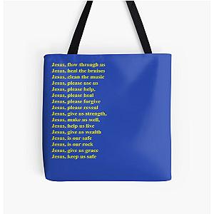 Jesus Is King Bags - JESUS IS KING- WATER DESIGN All Over Print Tote Bag RB0309