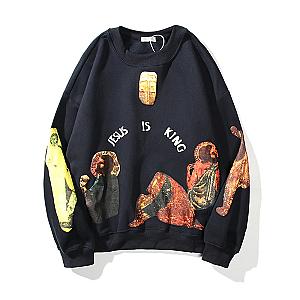 Jesus Is King Sweatshirts - Kayne West Jesus Is King Fleece Sweatshirt JSK0309