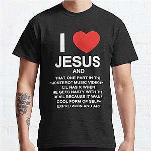 Lil Nas X T-Shirts I Love Jesus Classic T-Shirts