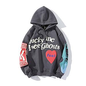 Jesus Is King Hoodies - Jesus Is King Lucky Me I See Ghosts Hoodie JSK0309