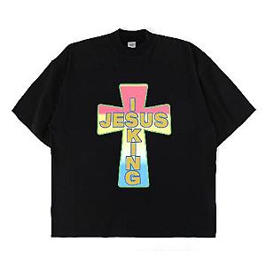 Jesus Is King T-Shirts - Jesus is King White Print T-Shirt JSK0309