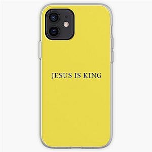 Jesus Is King Cases - Jesus is King - Kanye West (Blue on Yellow) iPhone Soft Case RB0309