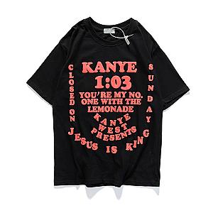 Jesus Is King T-Shirts - Kanye West Oversize Crew Neck Short Sleeve T-shirt JSK0309