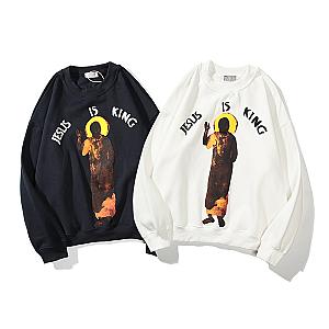 Jesus Is King Sweatshirts - Jesus Is King Unique Printed Pullover Sweatshirt JSK0309