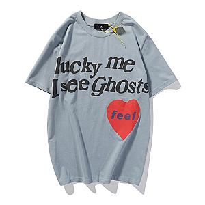 Jesus Is King T-Shirts - Kanye West Lucky Me i See Ghost Loose Tshirts JSK0309