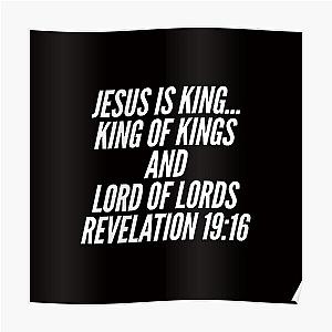 Jesus Is King Posters - Jesus is King of kings Poster RB0309