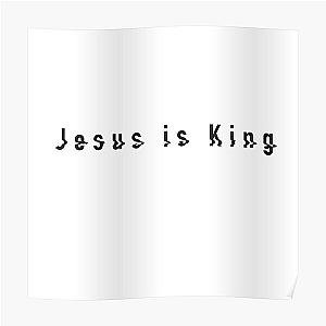 Jesus Is King Posters - Glitchy Jesus is King Poster RB0309