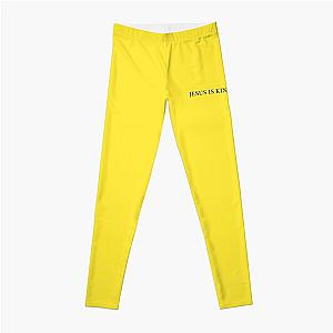 Jesus Is King Leggings - Jesus is King - Kanye West (Blue on Yellow) Leggings RB0309