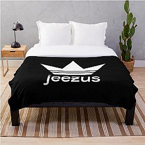 Jesus Is King Blanket - Jeezus Crown Jesus is King Throw Blanket RB0309