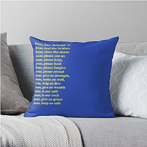 Jesus Is King Pillows - JESUS IS KING- WATER DESIGN Throw Pillow RB0309