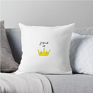 Jesus Is King Pillows - jesus is king sticker  Throw Pillow RB0309