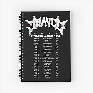 Jhayco Timelezz Tour Red 2 merch Spiral Notebook