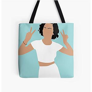 Jhene Aiko Peace All Over Print Tote Bag