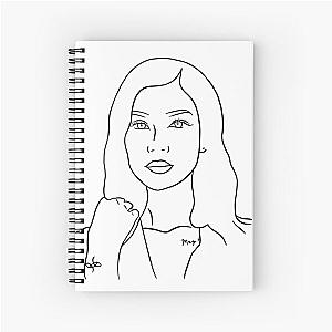 Jhene Aiko Line Drawing Spiral Notebook