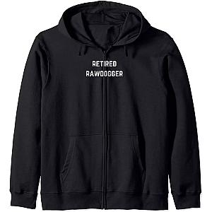 Jidion Hoodies - Jidion Zipped Hoodie, Retired Rawdogger - Rawdog and Rawdogging fun Zip Hoodie