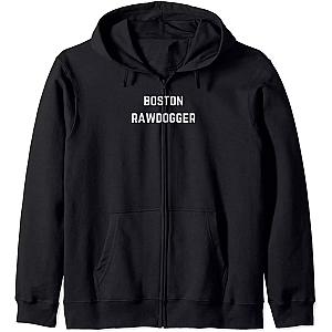 Jidion Hoodies - Jidion Zipped Hoodie, Boston Rawdogger - Rawdog and Rawdogging fun Zip Hoodie