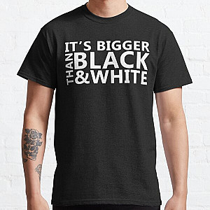 Jidion T-Shirts - JiDion Merch BLM Its Bigger Than Black And White Classic T-Shirt RB1609