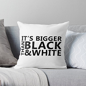 Jidion Pillows - JiDion Merch BLM Its Bigger Than Black And White Throw Pillow RB1609