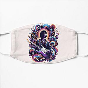 Psychedelic Strings - Hendrix Inspired Abstract Flat Mask