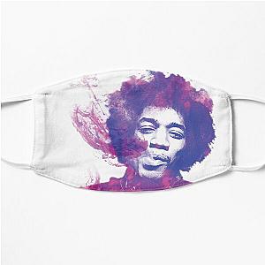 Jimmy Hendrix Watercolor Splash Art Flat Mask