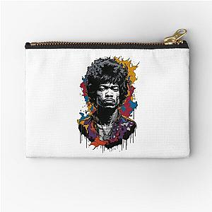 Jimi Hendrix image Zipper Pouch