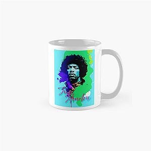 Portrait of Jimi Hendrix painted in graffiti style Classic Mug