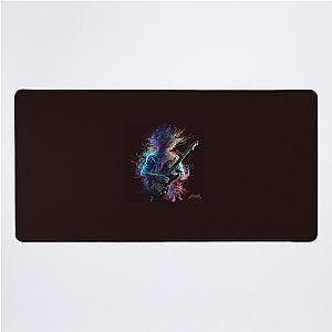 Trippy Guitar Play Jimi Hendrix Inspired Painting  Desk Mat