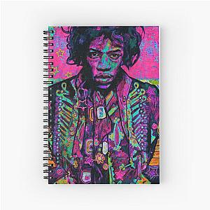 Jimi in Pink Spiral Notebook