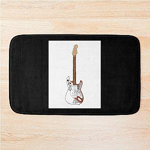 Jimi Hendrix Monterey Pop Guitar Poster Bath Mat