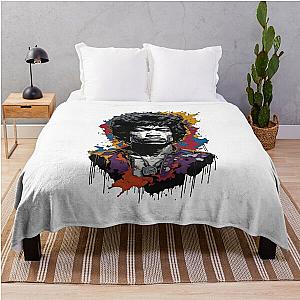 Jimi Hendrix image Throw Blanket