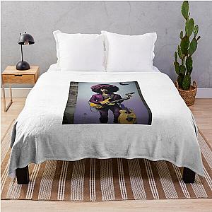 Jimi Hendrix image Throw Blanket