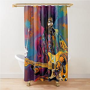 Jimi Hendrix - Reinventing The Guitar 1 Shower Curtain