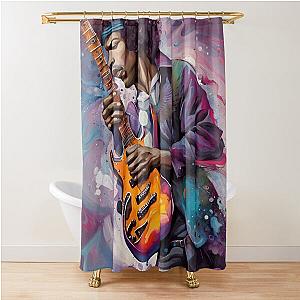 Jimi Hendrix - Reinventing The Guitar 2 Shower Curtain