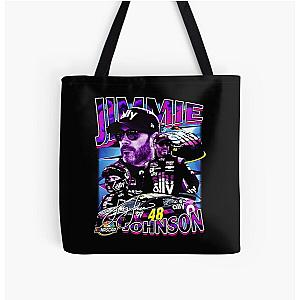 Jimmie Johnson Retro Print Tote Bag