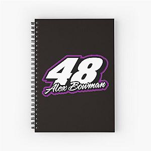 Alex Bowman Hack NASCAR ; Jimmie Johnson Bowman Racing Car Logo Larson 2021 48 Spiral Notebook