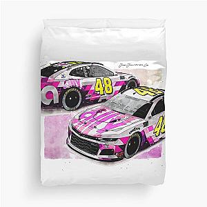 Jimmie Johnson 2020 NASCAR Cup Series Finale Car Duvet Cover